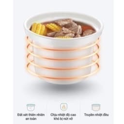 Nồi Nấu Chậm Bear DDG-D20P1, 2Lit - 175W, 8 Chế Độ Nấu, Lòng Gốm Sứ, Hẹn Giờ Giữ Ấm 9.5H, Hàng Chính Hãng 5