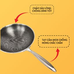 Bộ nồi Inox 3 món cao cấp sang trọng, chất liệu inox 304 không gỉ, đáy nồi 3 lớp đúc nguyên khối SH-358 6