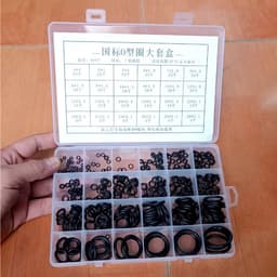 Hộp 400 gioăng cao su - 200 ron thay thế băng tan, ron chỉ cao su 24 size chịu nhiệt tốt, chống dầu bền bỉ. 3