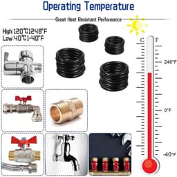 Hộp 400 gioăng cao su - 200 ron thay thế băng tan, ron chỉ cao su 24 size chịu nhiệt tốt, chống dầu bền bỉ. 6
