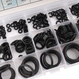 Hộp 400 gioăng cao su - 200 ron thay thế băng tan, ron chỉ cao su 24 size chịu nhiệt tốt, chống dầu bền bỉ. 9