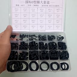 Hộp 400 gioăng cao su và 200 ron cao su chất lượng, bền bỉ thay thế băng tan, chịu dầu, size 24. 5