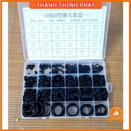 Hộp 400 gioăng cao su và 200 ron cao su chất lượng, bền bỉ thay thế băng tan, chịu dầu, size 24. 3