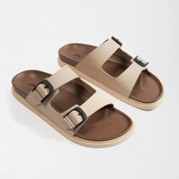 Dép Da Nam Cao Cấp Dép Quai Ngang BUTUNI Delphi Double Lock Slippers, Dép Đế Cao Bảo Hành 12 Tháng 3