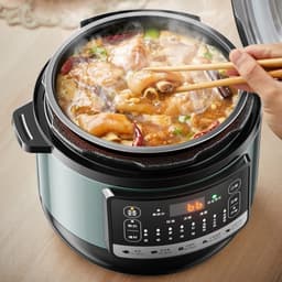 Nồi Áp Suất Bear YLB-C40Y7, 4Lit - 800W, 8 Chức Năng Hầm Ninh Nấu Cháo Giữ Ấm Hẹn Giờ, Hàng Chính Hãng 6