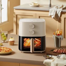Nồi Chiên Không Dầu Bear AF-4H15K, 5Lit - 1500W, Xoáy Khí Nóng 4D Cửa Sổ 80-200°C Hẹn Giờ 60 Phút 7