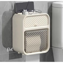 VINBEO Hộp Đựng Giấy Vệ Sinh Treo Tường 2in1 Đa Năng Chất Liệu Nhựa ANHI004 3