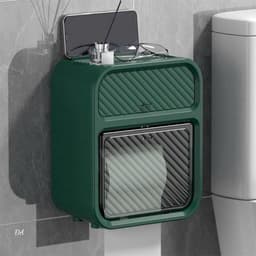 VINBEO Hộp Đựng Giấy Vệ Sinh Treo Tường 2in1 Đa Năng Chất Liệu Nhựa ANHI004 6