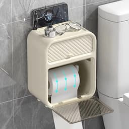 VINBEO Hộp Đựng Giấy Vệ Sinh Treo Tường 2in1 Đa Năng Chất Liệu Nhựa ANHI004 8