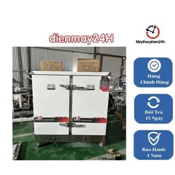 Tủ Hấp Cơm Công Nghiệp 24 Khay, Đa Năng chạy điện/gas, hẹn giờ, giá tốt, bảo hành 12 tháng. 1