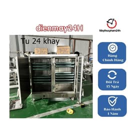Tủ Hấp Cơm Công Nghiệp 24 Khay, Đa Năng chạy điện/gas, hẹn giờ, giá tốt, bảo hành 12 tháng. 4