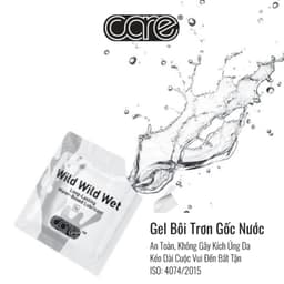 combo bao cao su có gai care 48+ 01 bcs gai, 01 gel bôi trơn gốc nước 5g, 02 gói khăn ướt an toàn - 18centi 3