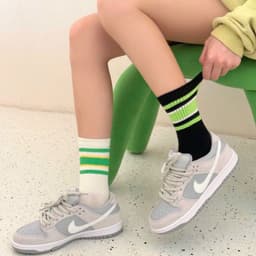 Sét 10 Đôi Tất Vớ Cổ Cao Kẻ Cổ Phong Cách Trẻ Trung Năng Động Siêu Hot 🌸FREESHIP🌸 2