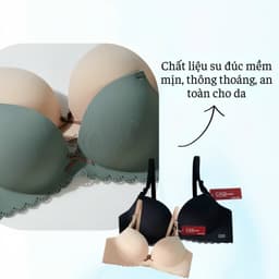 Áo Ngực Không Gọng Đúc Su Viền Hoa Mút Dày Nâng Form Nhẹ Mềm Mại Thoáng Mát DORIS A60 5