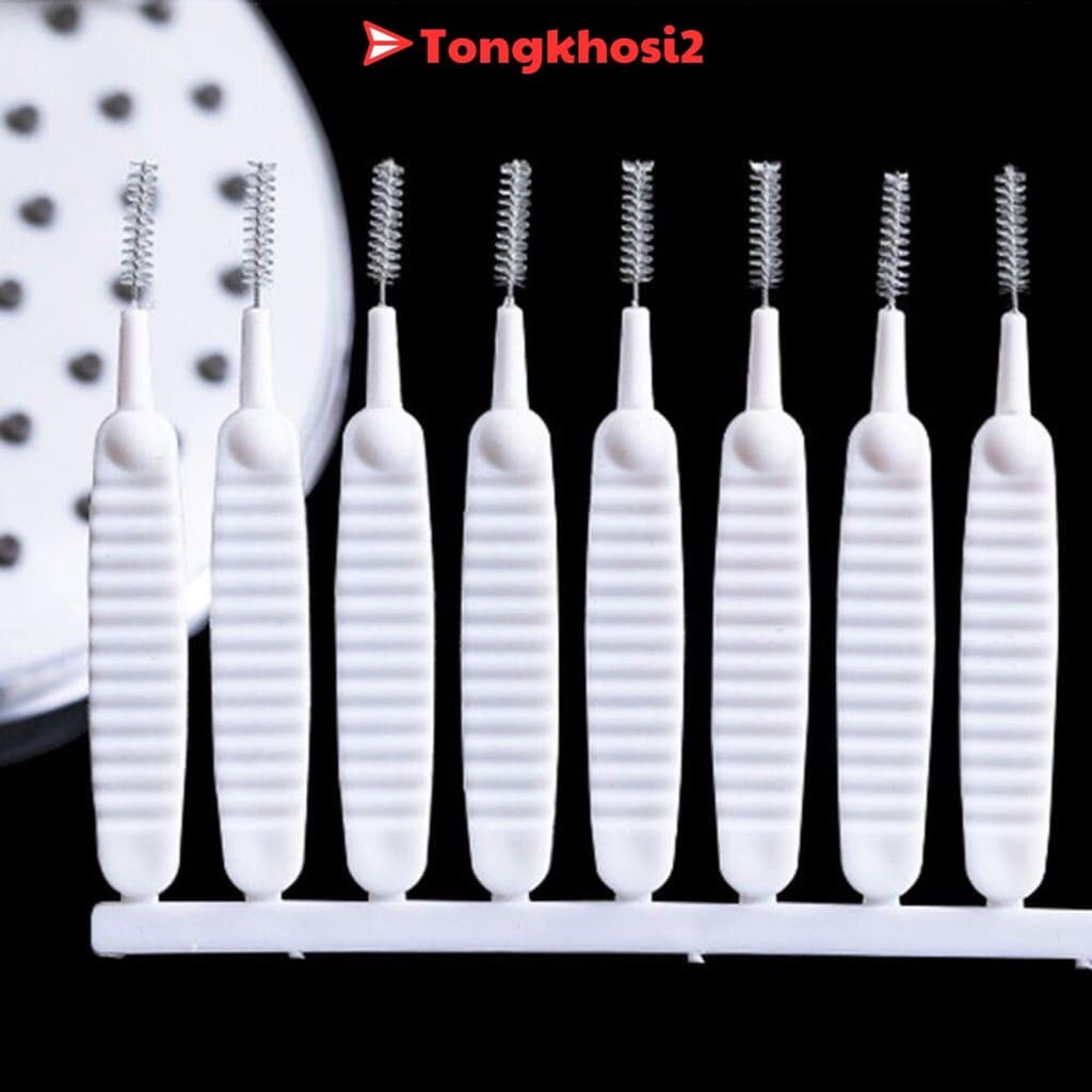Set 10-20 cọ bàn chải mini vệ sinh làm sạch lỗ loa lỗ cắm tai nghe chân sạc