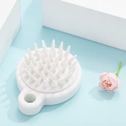 Lược Gội Đầu Bằng Silicon Mát Xa Da Đầu - Bàn Chải Gãi Đầu Silicon Mềm 7