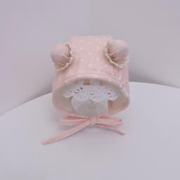Mũ Trẻ Em Xuân Thu Đông Cotton Nguyên Chất Sơ Sinh Chấm Bi Dễ Thương Túi Hoa Nam Nữ Mũ Bảo Vệ Tai Bé Siêu Dễ Thương 8