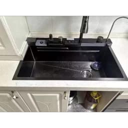 Chậu Rửa Bát 1 Hố Cao Cấp Hato Hiển Thị Nhiệt Độ, Bồn Rửa Bát 1 Ngăn Phủ Nano , Kèm Vòi Lọc Nước, Thác Nước, Vòi Xịt 9