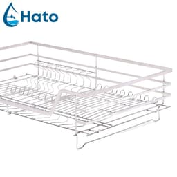 Giá Kéo Bát Đĩa Đa Năng SUS Inox 304 Kéo Ra Không Gây Tiếng Ồn , Có Ray Giảm Chấn , Kệ Đựng Bát Đĩa Có Khay Đựng Nước 6