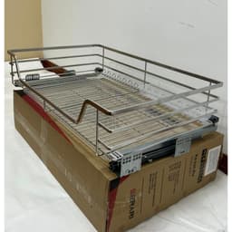 Giá Kéo Bát Đĩa Đa Năng SUS Inox 304 Kéo Ra Không Gây Tiếng Ồn , Có Ray Giảm Chấn , Kệ Đựng Bát Đĩa Có Khay Đựng Nước 3
