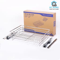 Giá Kéo Bát Đĩa Đa Năng SUS Inox 304 Kéo Ra Không Gây Tiếng Ồn , Có Ray Giảm Chấn , Kệ Đựng Bát Đĩa Có Khay Đựng Nước 2