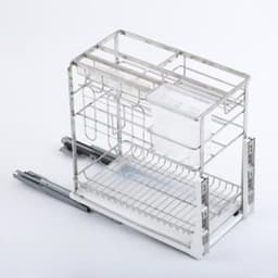 Giá Đựng Dao Thớt Inox 304 Chống Han Gỉ, Có Ray Giảm Chấn , Giá Đựng Đồ Nhà Bếp Dao, Thớt, Gia Vị, Nắp Vung 5