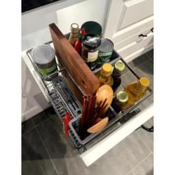 Giá Đựng Dao Thớt Inox 304 Chống Han Gỉ, Có Ray Giảm Chấn , Giá Đựng Đồ Nhà Bếp Dao, Thớt, Gia Vị, Nắp Vung 6
