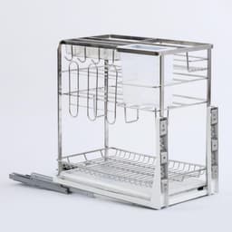 Giá Đựng Dao Thớt Inox 304 Chống Han Gỉ, Có Ray Giảm Chấn , Giá Đựng Đồ Nhà Bếp Dao, Thớt, Gia Vị, Nắp Vung 3