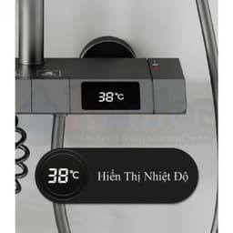 Sen Cây Tắm Đứng Phím Đàn Hato Mạ Nano Tĩnh Điện, Vòi Sen Tắm Đứng Lõi Đồng Hiển Thị Nhiệt Độ Bảo Hành Chính Hãng 5 Năm 6