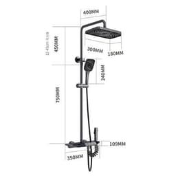 Sen Cây Tắm Đứng Phím Đàn HATO Củ Sen Lõi Đồng 2,8 Kg Mạ Titan 5 Lớp, Hiển Thị Nhiệt Độ, Thời Gian,4 Chức Năng Xả -SC165 2