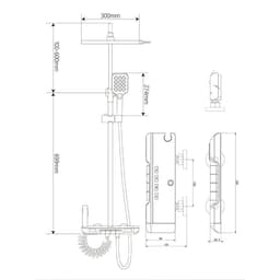 Sen Cây Tắm Đứng Phím Đàn HATO Hiển Thị Nhiệt Độ Và Thời Gian Xả Nước , Củ Sen Lõi Đồng 2.6kg , 4 Chức Năng Xả -SC166 2