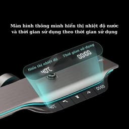 Sen Cây Tắm Đứng Phím Đàn Hato Hiển Thị Nhiệt Độ, Thời Gian Củ Sen Lõi Đồng Nguyên Khối 2.8 Kg , 46 Cm Mạ Titan - SC185 7