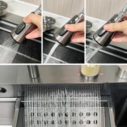 Chậu Rửa Bát 1 Hố Hato INOX SUS304 Cao Cấp Phủ Nano, Bồn Rửa Chén 1 Ngăn Lớn Kèm Vòi Thác Nước,Thớt, Khay Rửa, Xiphong 7