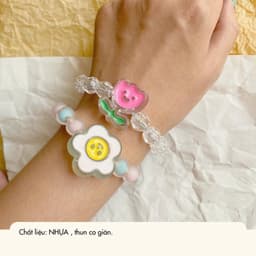 Dây Cột Tóc Sợi Kẹo Pha Lê Hình Hoa Ong NHÀ CÚ Dây Buộc Co Giãn Phong Cách Hàn Quốc Dễ Thương Hot Trend 4