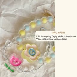 Dây Cột Tóc Sợi Kẹo Pha Lê Hình Hoa Ong NHÀ CÚ Dây Buộc Co Giãn Phong Cách Hàn Quốc Dễ Thương Hot Trend 6
