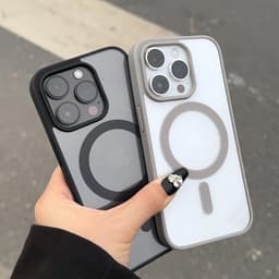 Ốp Lưng iPhone Trong Suốt Từ Tính Hỗ Trợ Đế Sạc Không Dây  Sang Trọng Cao Cấp Cho X/Xs/Xr/11/12/13/14/15/16/17/Pro/Max 2