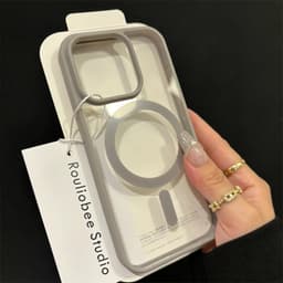 Ốp Lưng iPhone Trong Suốt Từ Tính Hỗ Trợ Đế Sạc Không Dây  Sang Trọng Cao Cấp Cho X/Xs/Xr/11/12/13/14/15/16/17/Pro/Max 4