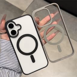 Ốp Lưng iPhone Trong Suốt Từ Tính Hỗ Trợ Đế Sạc Không Dây  Sang Trọng Cao Cấp Cho X/Xs/Xr/11/12/13/14/15/16/17/Pro/Max 6