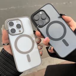 Ốp Lưng iPhone Trong Suốt Từ Tính Hỗ Trợ Đế Sạc Không Dây  Sang Trọng Cao Cấp Cho X/Xs/Xr/11/12/13/14/15/16/17/Pro/Max 3