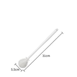 Bàn chải cọ silicon 3D rửa ly cốc cán dài WHITE - Vệ sinh bình sữa tạo bọt tiện lợi, cọ ly đa năng. 8