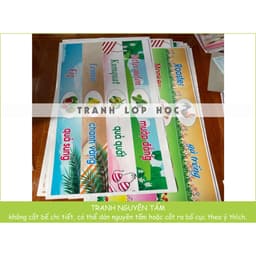 (Có sẵn) Decal mầm non- TRANG TRÍ BẬC CẦU THANG mẫu hoa quả, động vật 4