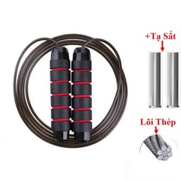 [SaLe 68%] Dây Nhảy Kèm Tạ Sắt 160Gr, Dây Lõi Thép Dài 2.7M, Tập Giảm Cân .[SLV] 3