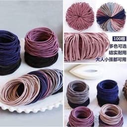 [ComBo] 100 Dây Chun Buộc Tóc CA Nhiều Màu Tặng Bé Gái [Mẫu T1] .[SLV] 1