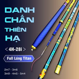 Cần câu cá Danh Chấn Thiên Hạ  4H fishing (Màu Full Titan ) 2024 chuyên câu rô diếc ,chép nhỏ cảm giác ghahaf231 1