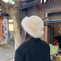 Mũ Nón lông mềm phong cách, mũ beret phủ lông Tuyết - Mũ Len Cho Nữ Phụ kiên chụp hình siêu xinh, nhatle.shopsi 8