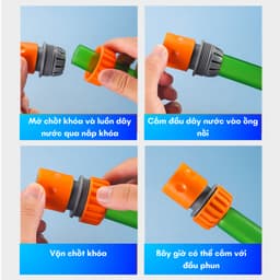 Đầu Vòi Nước Tưới Rau Phun Sương Đa Năng, Đầu Vòi Phun Mưa Cho Cây Trồng🍀FREESHIP🍀Vòi Xịt Phun Sương Làm Vườn Tưới Cây 2
