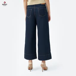 Quần Dài Nữ GENVIET JEANS Vải jeans Form Ống Suông, Quần Bò Nữ Dáng Suông Thiết Kế Đơn Giản Dễ Phối Đồ 8776 6