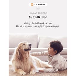 Quạt Không Cánh Lumias T08 Pro, Kiêm Lọc Không Khí 38W - Bản Tiếng Việt 5