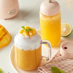 Máy Xay Sinh Tố Bear LLJ-C04W1, Công Suất 150W - 2 Cốc 350ml 400ml Lưỡi Dao Inox 304 Nhỏ Gọn Tiện Lợi 8