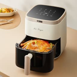 Nồi Chiên Không Dầu Bear QZG-P15R8, 5L-1500W, Giỏ Chiên Mặt Kính, Hàng Chính Hãng 7